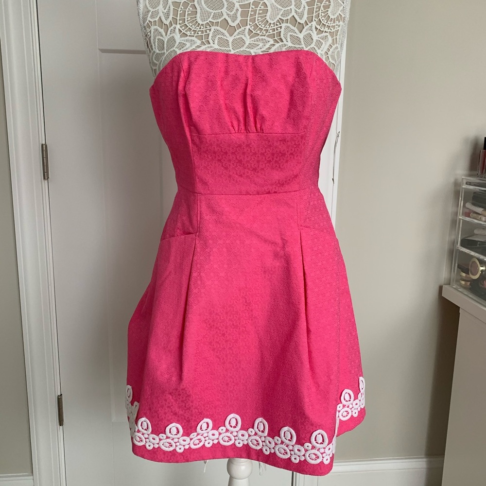 Lilly Pulitzer Strapless Blossom Dress Size 2